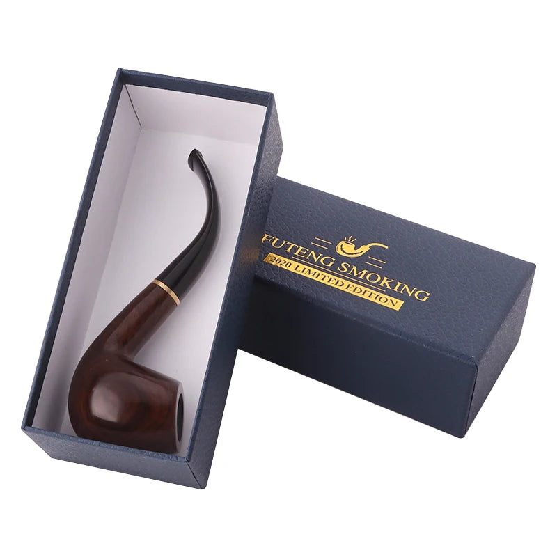 Pfeife aus Sandelholz – Ebenholz-Finish, Geschenkbox