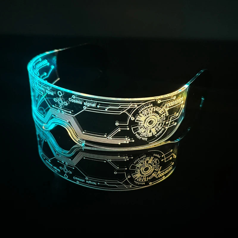 Lunettes lumineuses cyberpunk — Couleur changeante