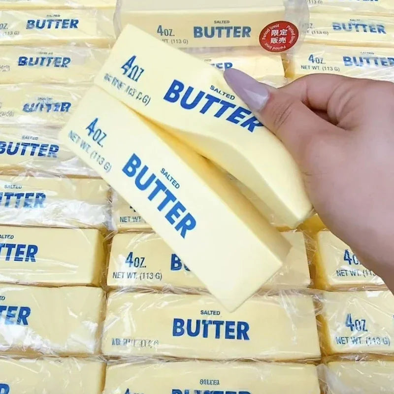 Squishy Schmelzbutter — Fidget Toy Anti-Stress in Käseform