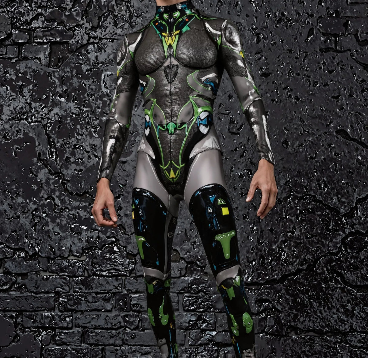 Combinaison armure robot futuriste — Costume steampunk techwear – Combinaison Homme 11 / Cyberpunk Mécanique | Chillvibes