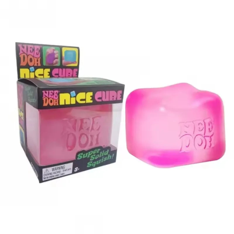 Jouet sensoriel squeeze – Méduse et cube antistress Nee Doh