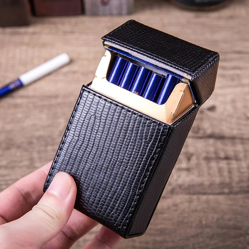 Etui de rangement slim – Cuir PU texturé
