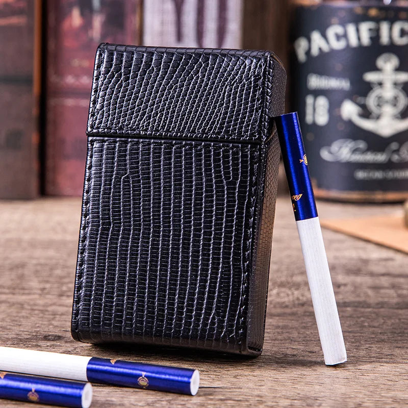 Etui de rangement slim – Cuir PU texturé