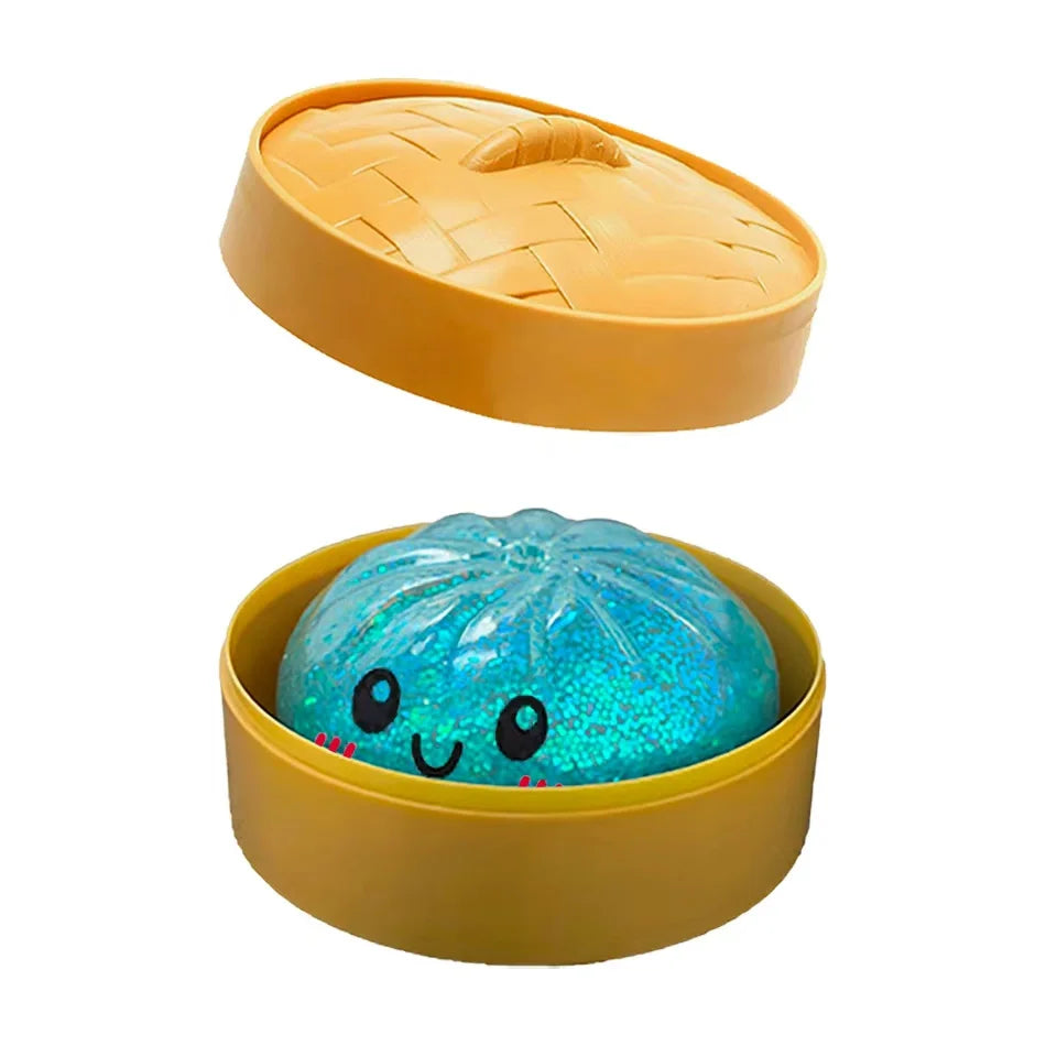 Squishy Dumpling pailletés — Coffret de figurines antistress – C | Chillvibes