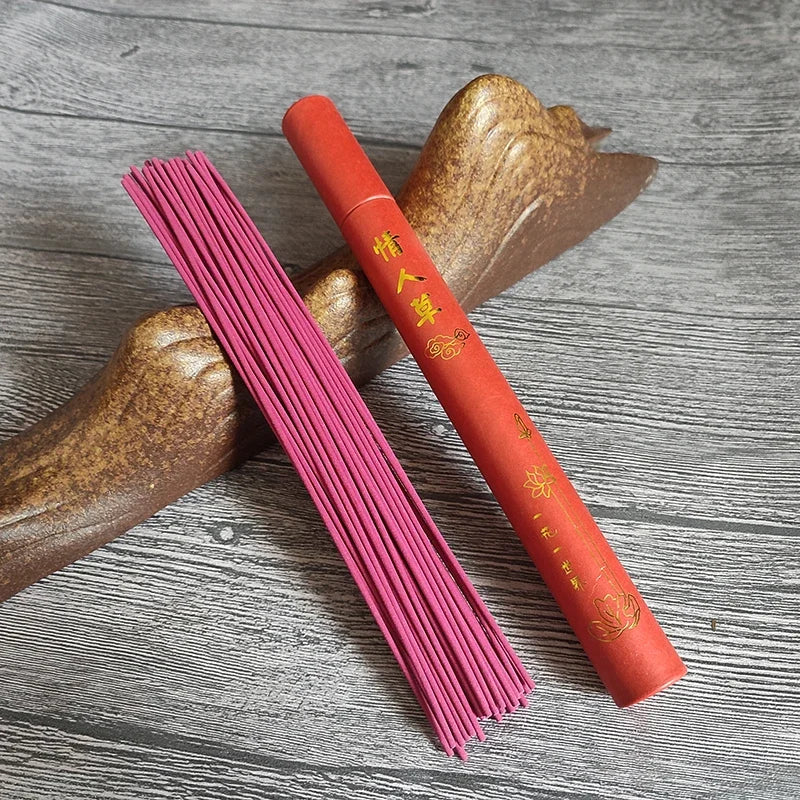 Bâtonnets d'encens naturels – Coffret 40 pièces Bois de Santal & Arômes – Herbe d'Amour | Chillvibes