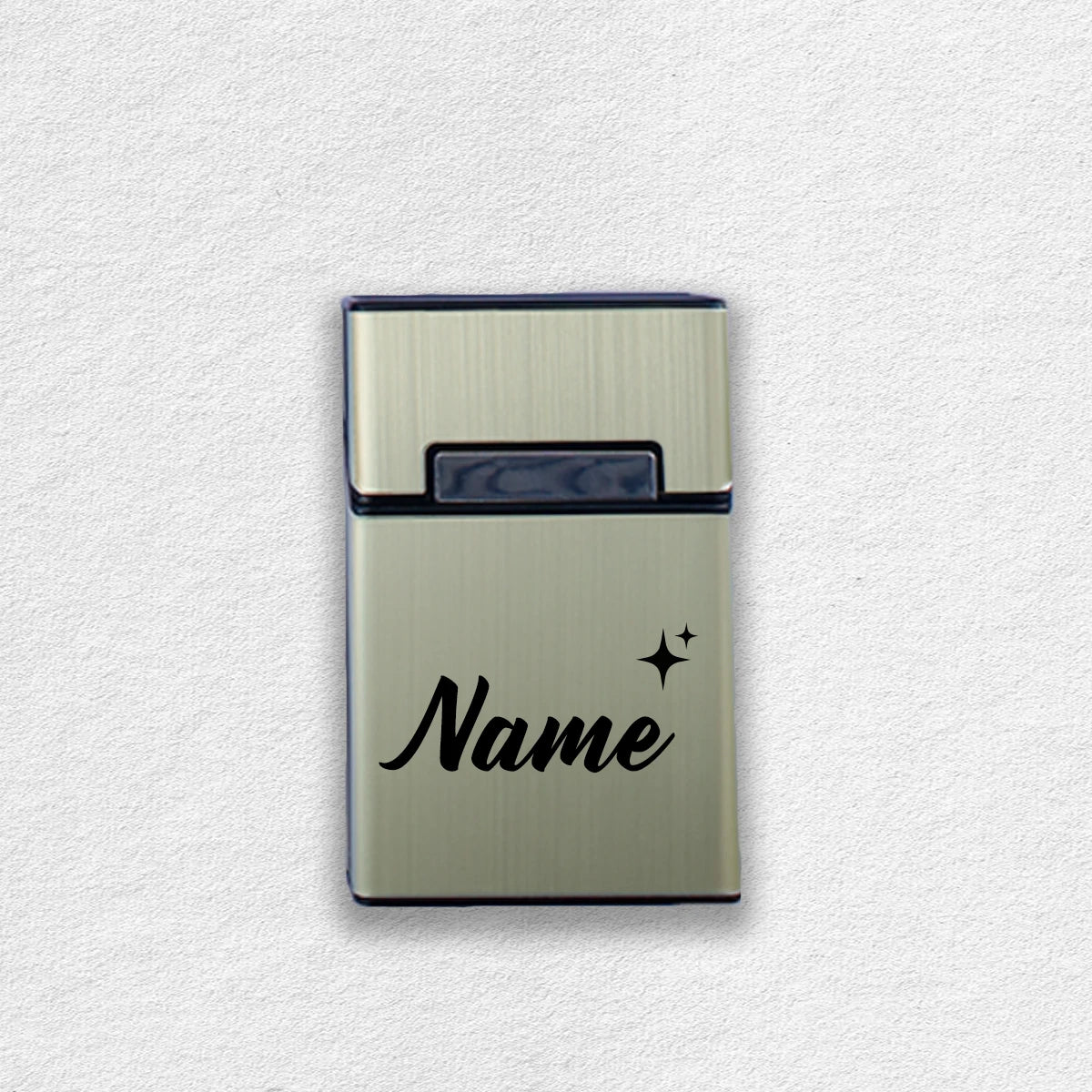 Etui compact personnalisé – Boîtier métal gravé