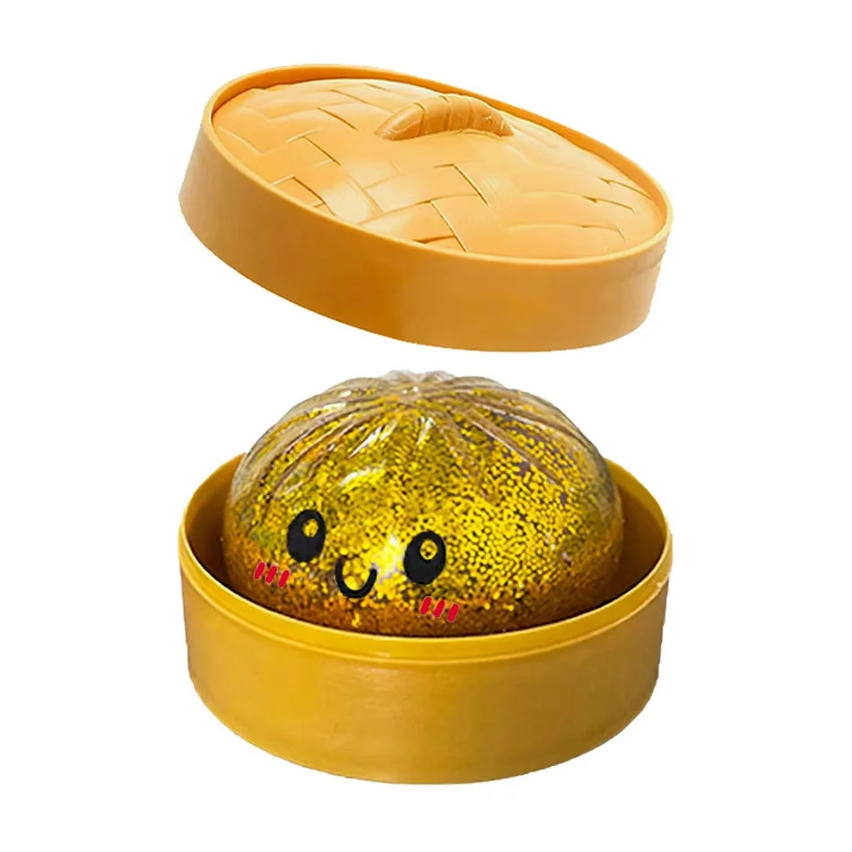 Squishy Dumpling pailletés — Coffret de figurines antistress – B | Chillvibes