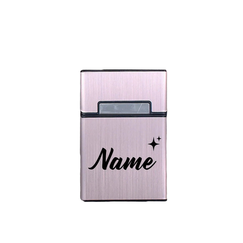 Etui compact personnalisé – Boîtier métal gravé