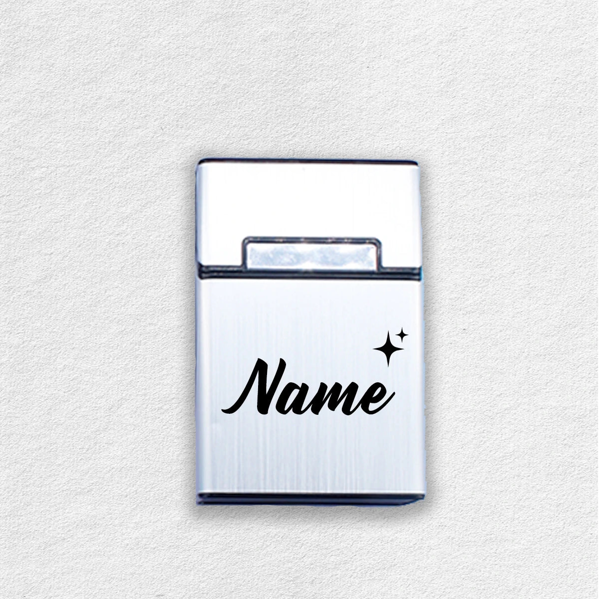 Etui compact personnalisé – Boîtier métal gravé