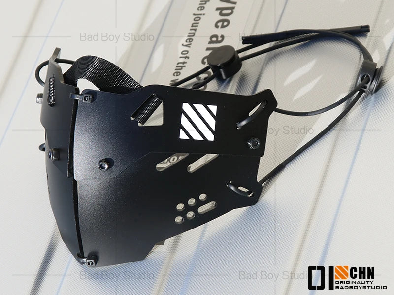 Masque cyberpunk cosplay avec accessoires — Look sci-fi mécanique – Masque Style 1 | Chillvibes