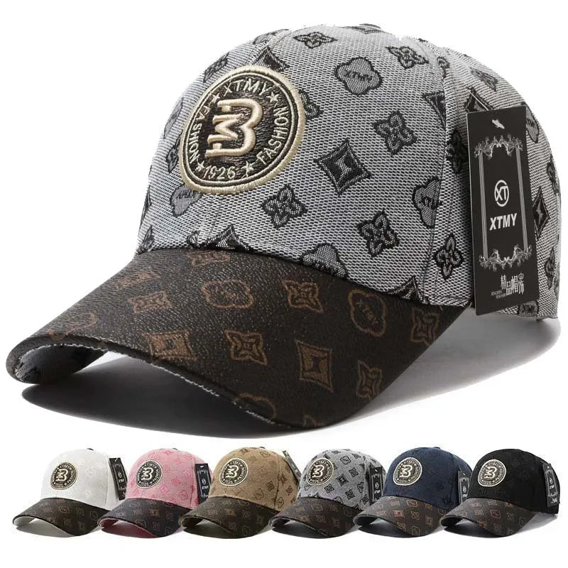Casquette Baseball – Broderie Lettre Ajustable Unisexe