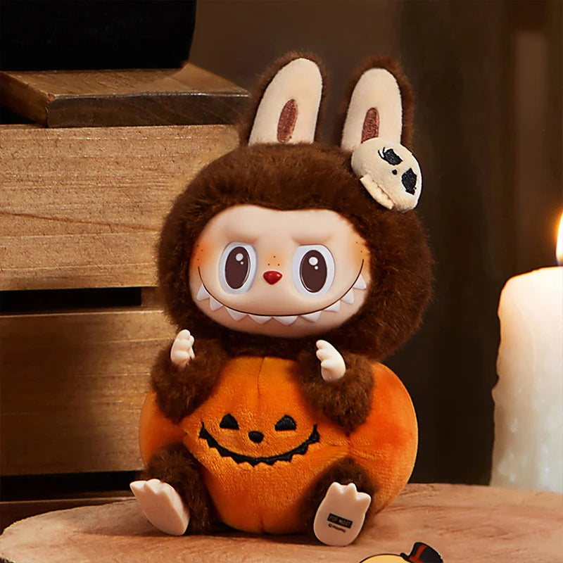 Peluche vinyle POP MART Citrouille assise — Édition Halloween