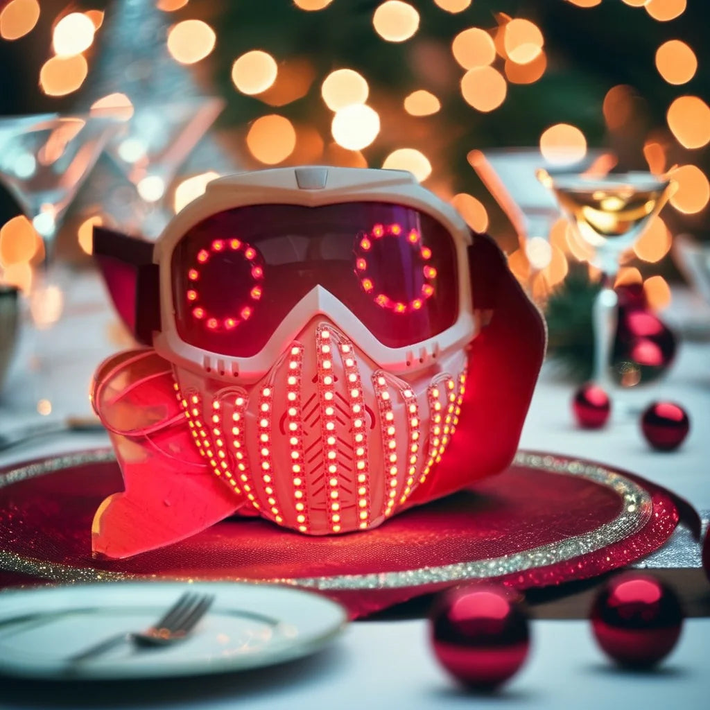 Masque LED lumineux cyberpunk