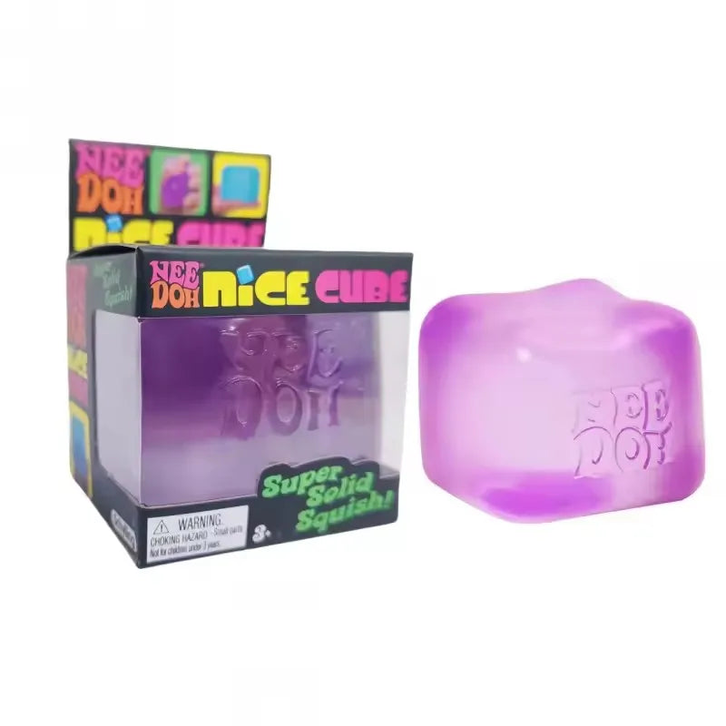 Jouet sensoriel squeeze – Méduse et cube antistress Nee Doh