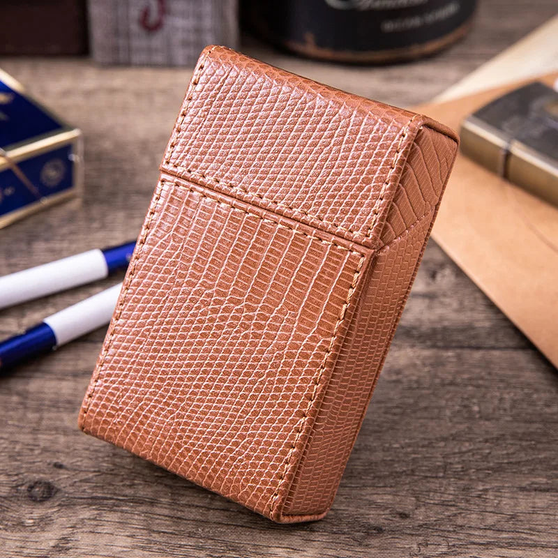 Etui de rangement slim – Cuir PU texturé