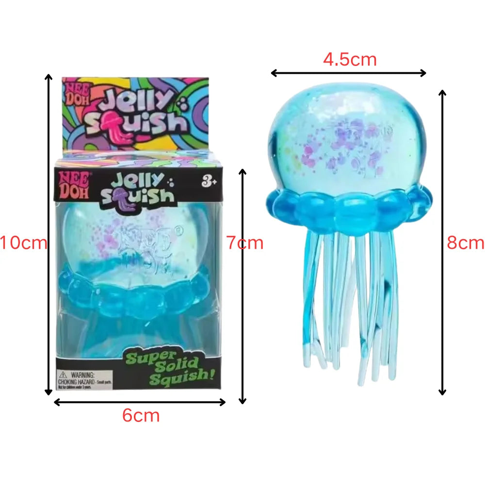 Jouet sensoriel squeeze – Méduse et cube antistress Nee Doh
