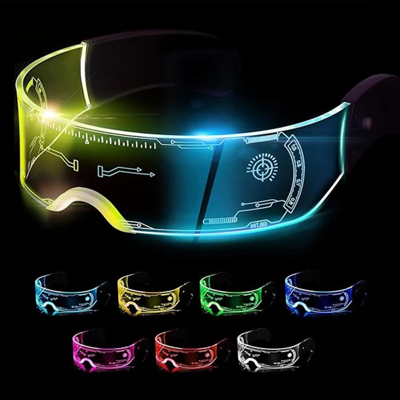 Lunettes lumineuses cyberpunk — Couleur changeante