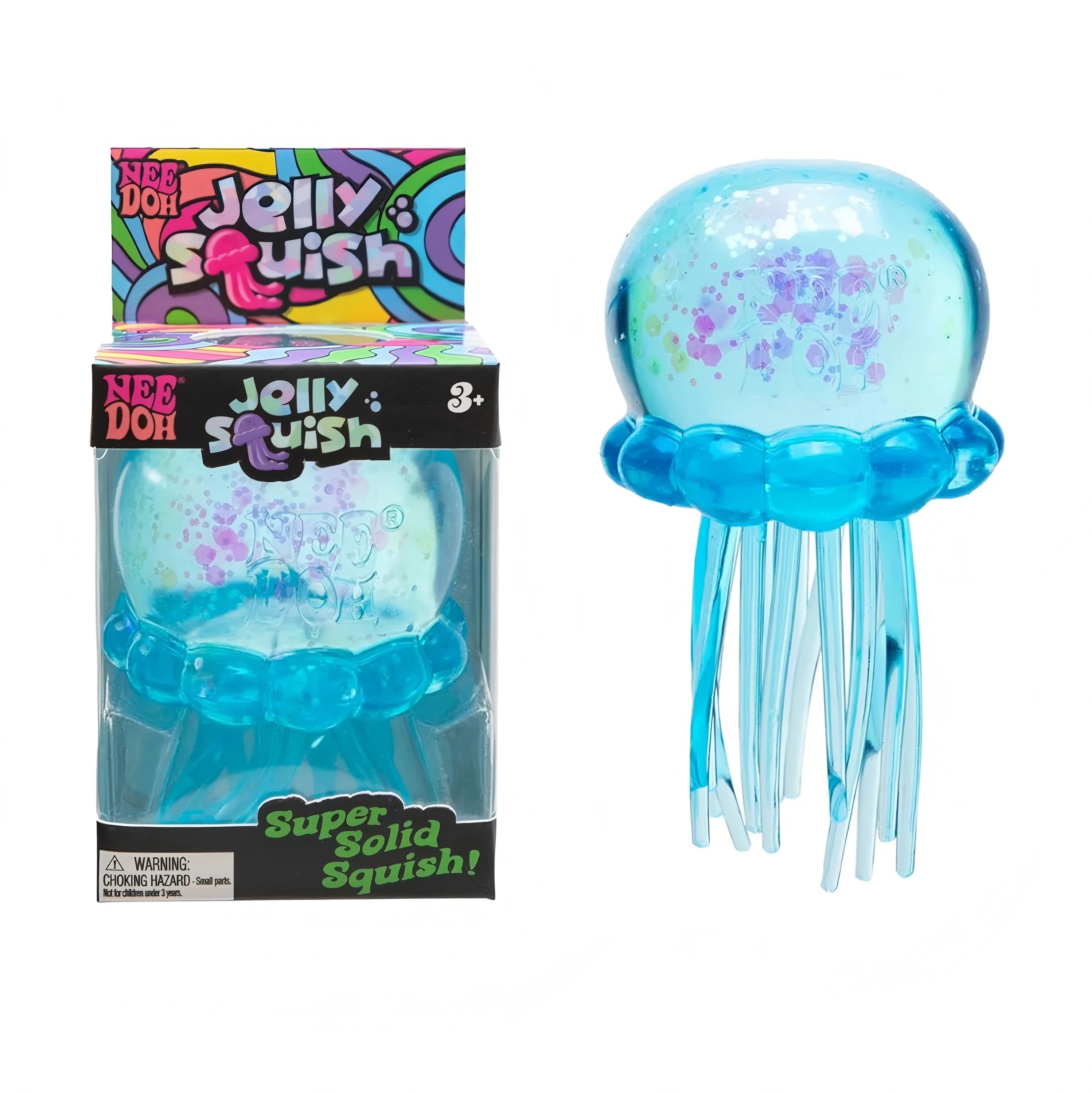 Jouet sensoriel squeeze – Méduse et cube antistress Nee Doh