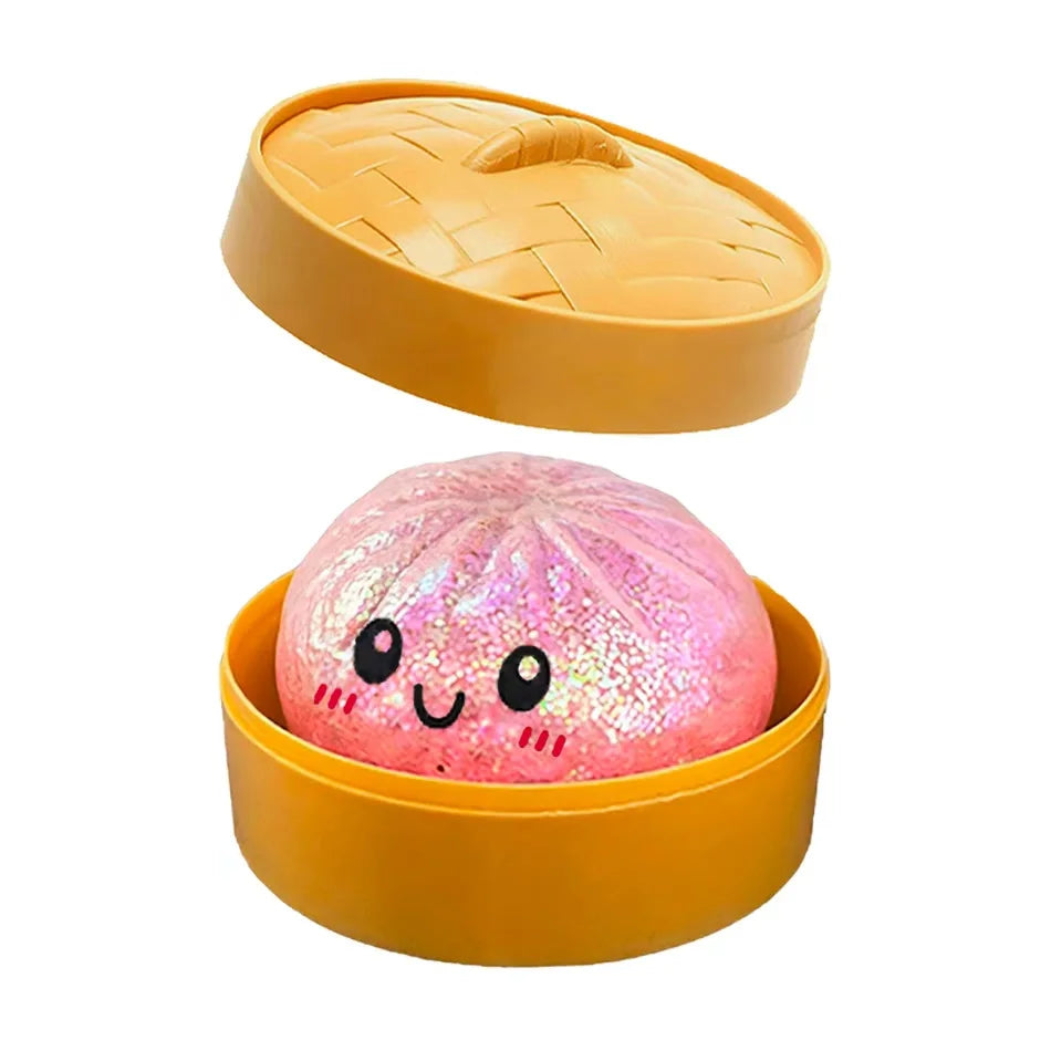 Squishy Dumpling pailletés — Coffret de figurines antistress – E | Chillvibes