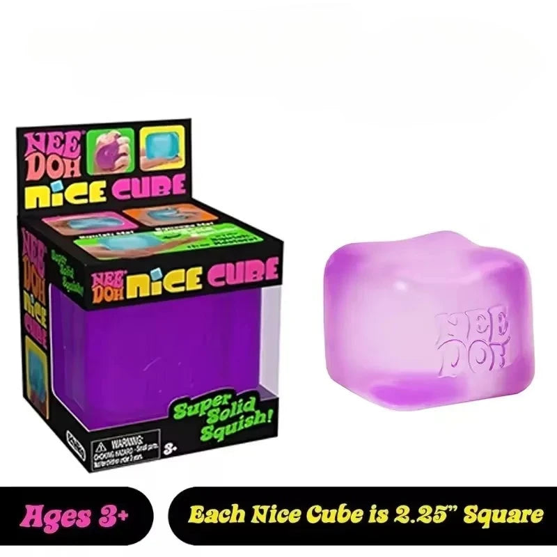 Cube antistress Nee-Doh & Nice-Sicle — Duo sensoriel anti-anxiété