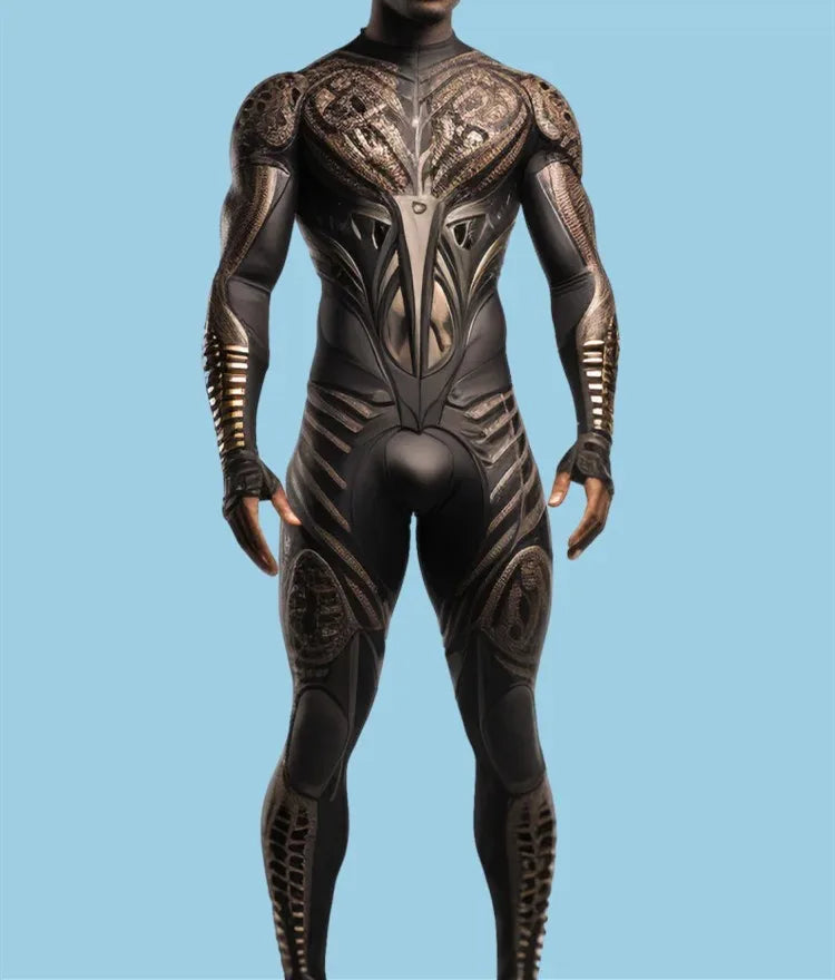 Combinaison armure robot futuriste — Costume steampunk techwear – Combinaison Homme 5 / Cyberpunk Mécanique | Chillvibes