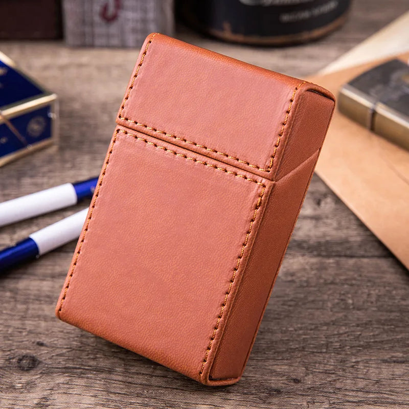 Etui de rangement slim – Cuir PU texturé