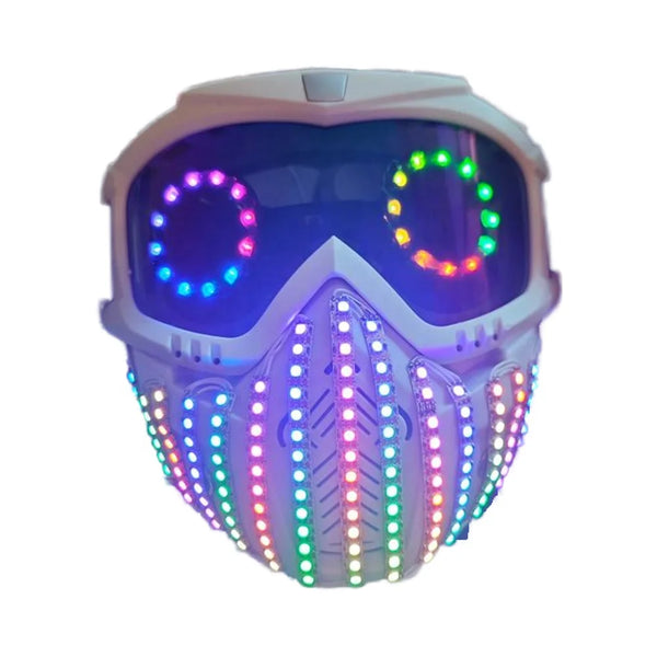 Masque LED lumineux cyberpunk