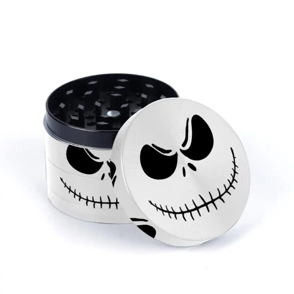 Moulin à épices métal – Motif Jack Skeleton 50 mm ivoire