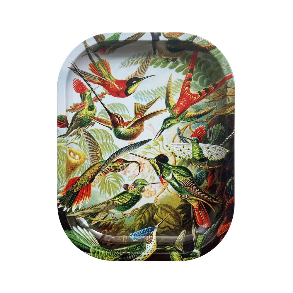 Plateau de rangement – Plateaux en métal laqué, format compact 18x14 cm