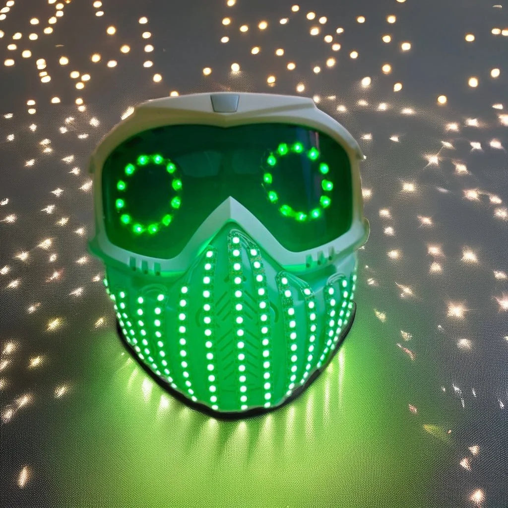 Masque LED lumineux cyberpunk