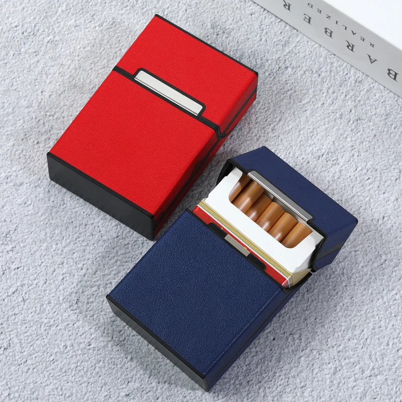 Kompaktes Etui aus PU & Acryl – Zweifarbige Ausführung Schwarz und Rot