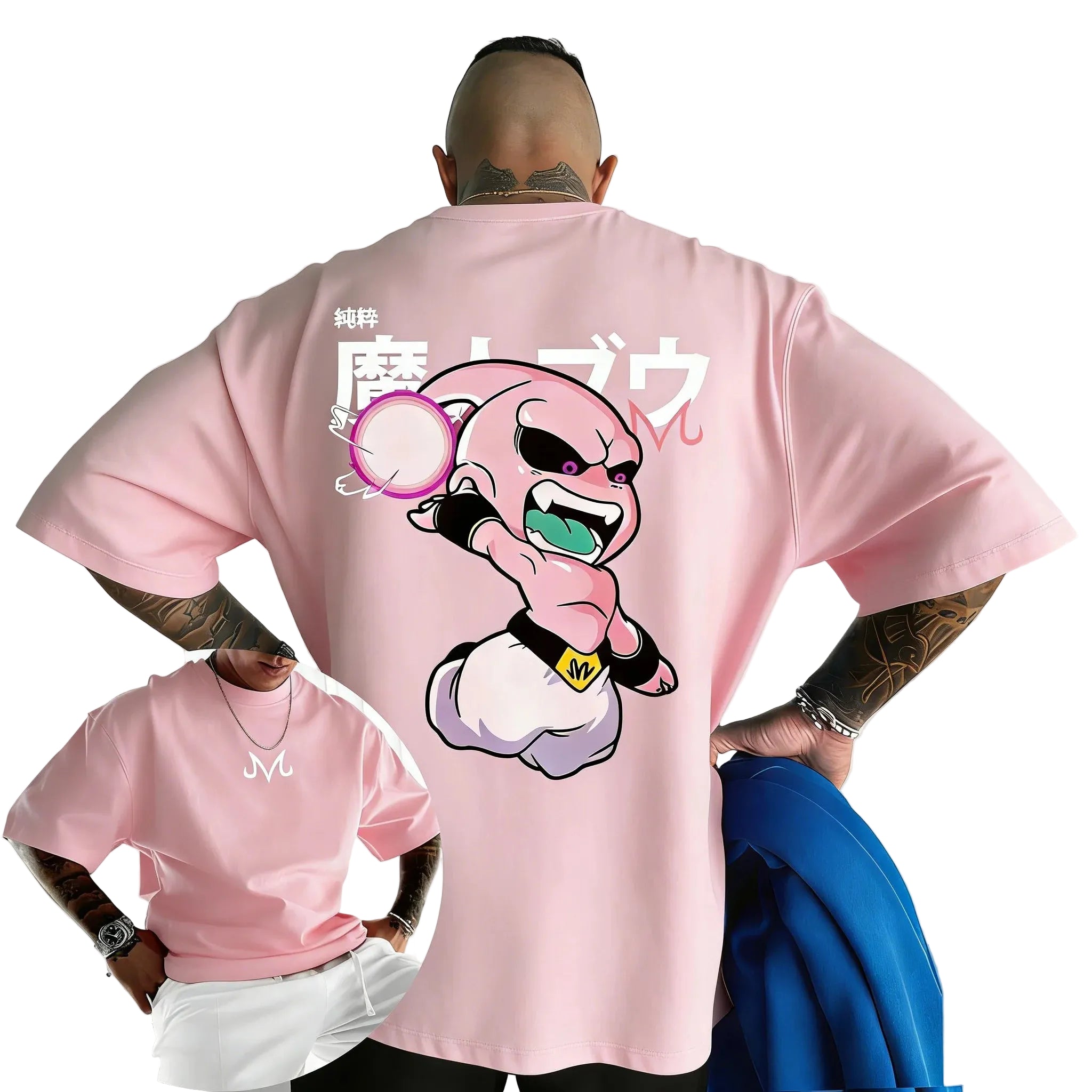 2026 Neuer Dragon Ball Anime Baumwoll-T-Shirt Sommer Neues Majin Buu Bedrucktes Herren- und Damen-Street-Hip-Hop-Casual-Kurzarm-Oberteil