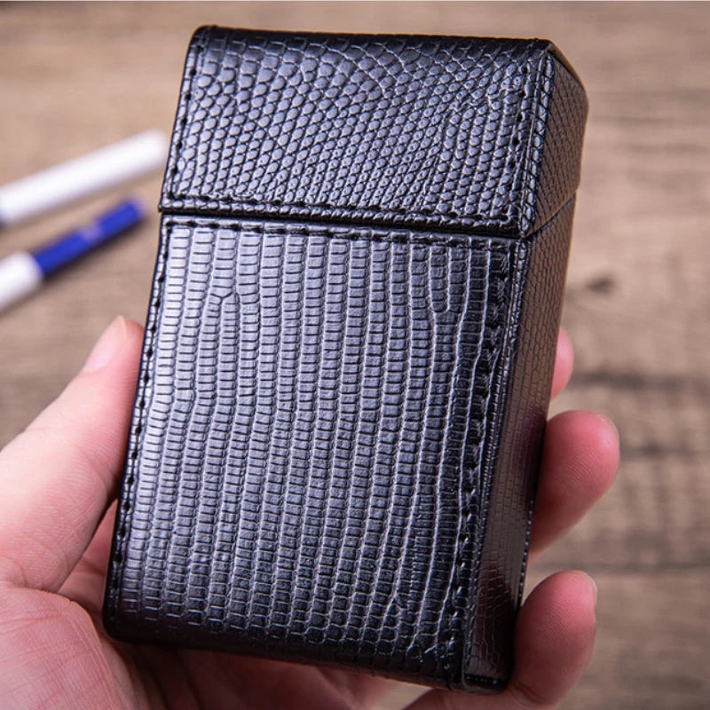 Etui de rangement slim – Cuir PU texturé