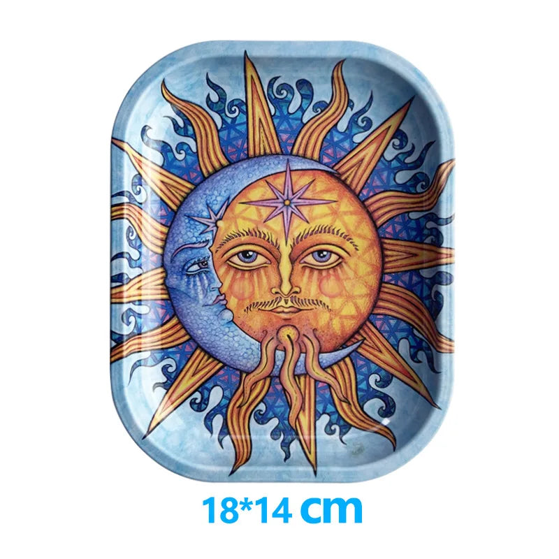 Plateau de rangement – Plateaux en métal laqué, format compact 18x14 cm