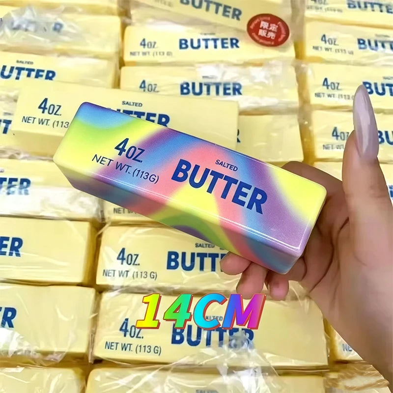 Squishy Schmelzbutter — Fidget Toy Anti-Stress in Käseform