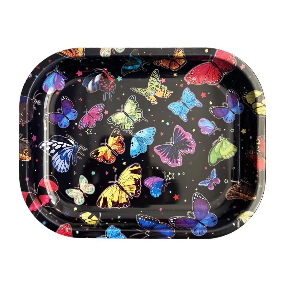 Plateau de rangement – Plateaux en métal laqué, format compact 18x14 cm