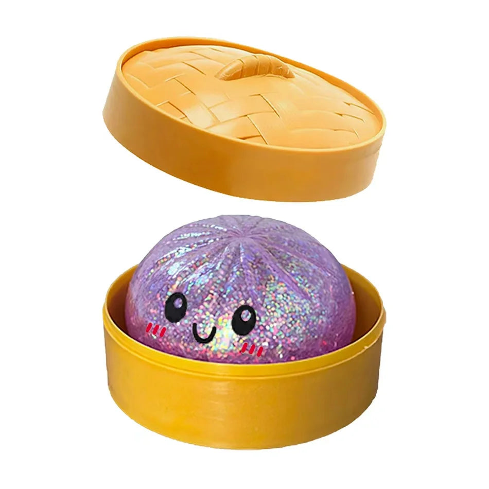Squishy Dumpling pailletés — Coffret de figurines antistress – A | Chillvibes