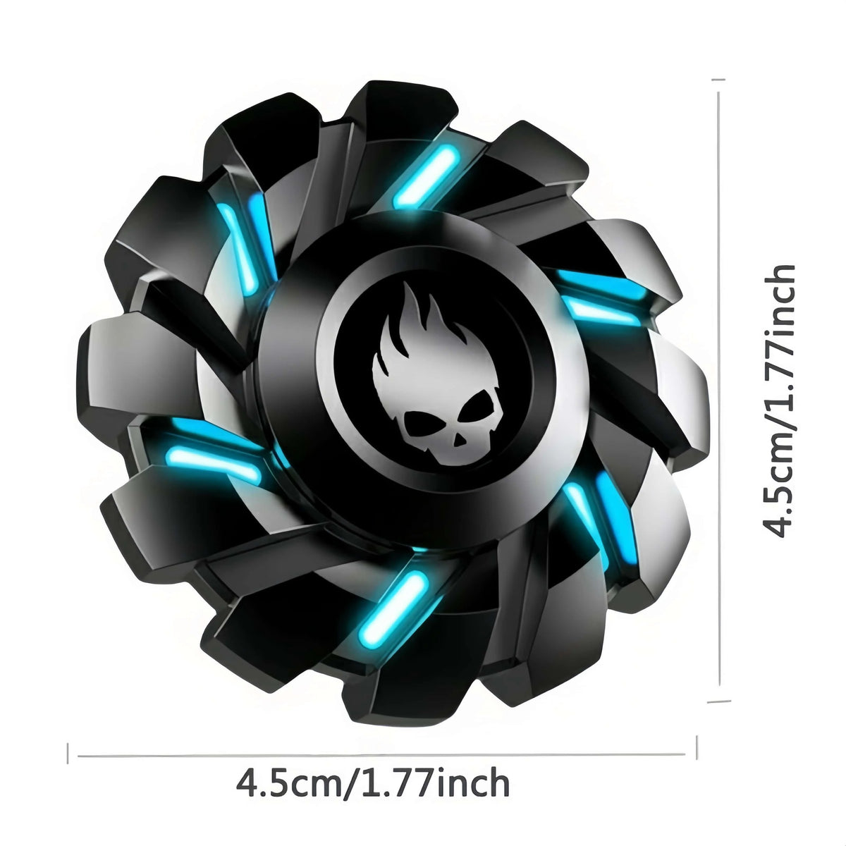 YIJOO Metal Fidget Spinner High-Speed Silent Colorful Glowing Toy for Stress Relief And Focus for Adults – vue 4 | Chillvibes