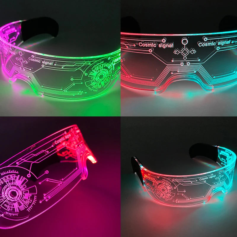 Lunettes lumineuses cyberpunk — Couleur changeante