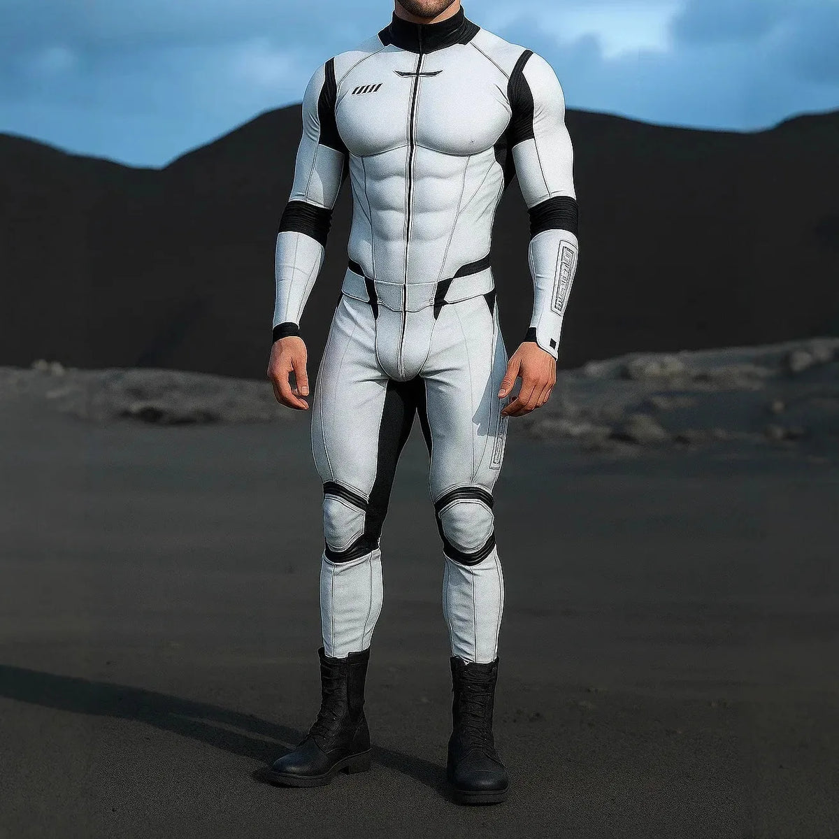 Combinaison armure robot futuriste — Costume steampunk techwear – Combinaison Homme 1 / Cyberpunk Mécanique | Chillvibes