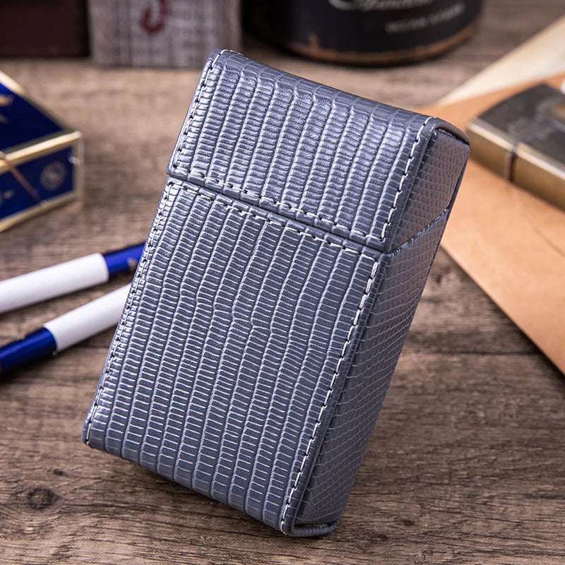 Etui de rangement slim – Cuir PU texturé