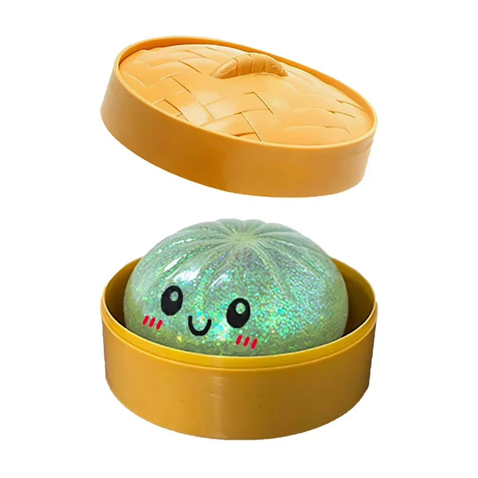 Squishy Dumpling pailletés — Coffret de figurines antistress – F | Chillvibes