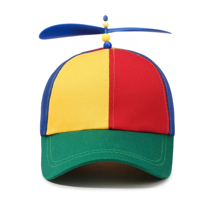 Neue Frühling & Herbst Libellen-Propeller-Mode-Color-Block-Baseballkappe – Outdoor-Sonnenschutzhut