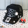 Masque cyberpunk cosplay avec accessoires — Look sci-fi mécanique
