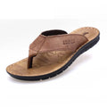 Sandales en cuir véritable – Tongs homme été style leisure – Kaki | Chillvibes