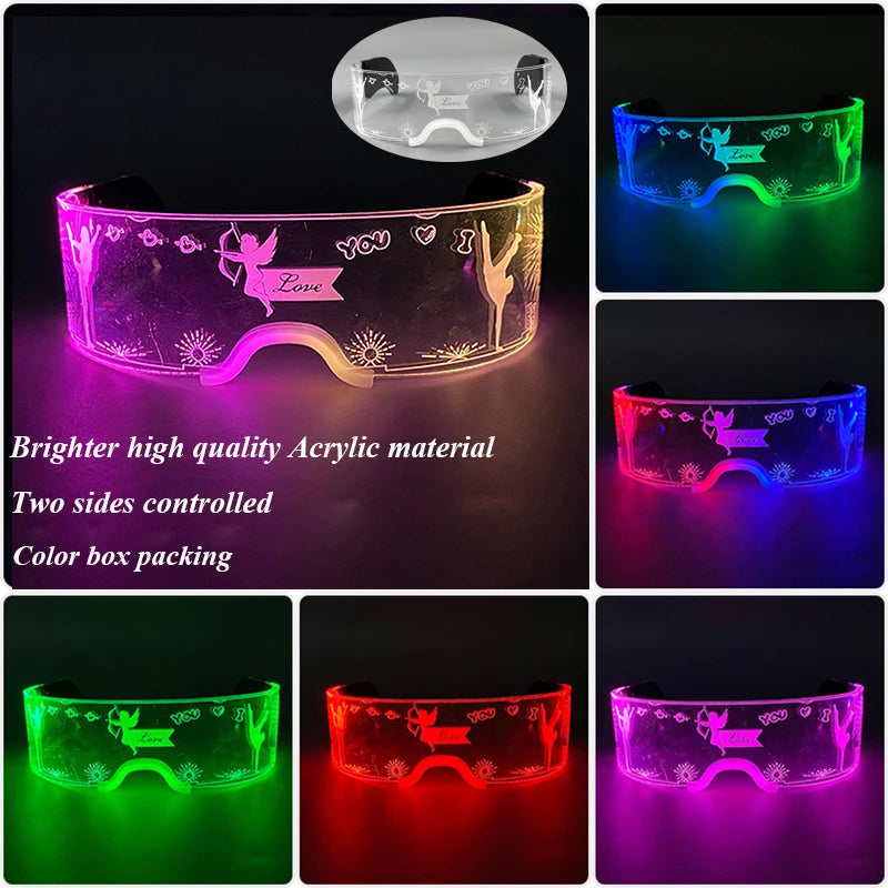 Lunettes lumineuses cyberpunk — Couleur changeante