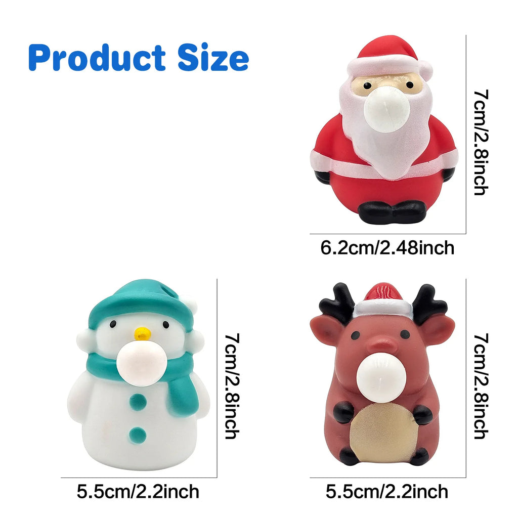 Balles anti-stress de Noël – Père Noël, bonhomme ou renne – vue 5 | Chillvibes