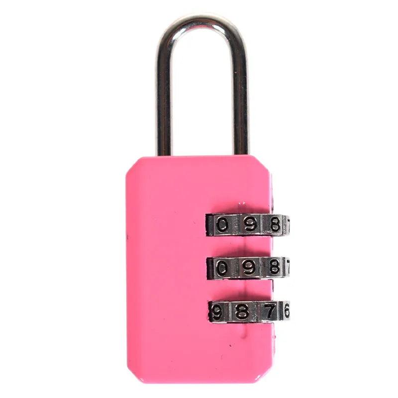 Cadenas à code 3 chiffres – Bagage et casier, 7 coloris – vue 3 | Chillvibes