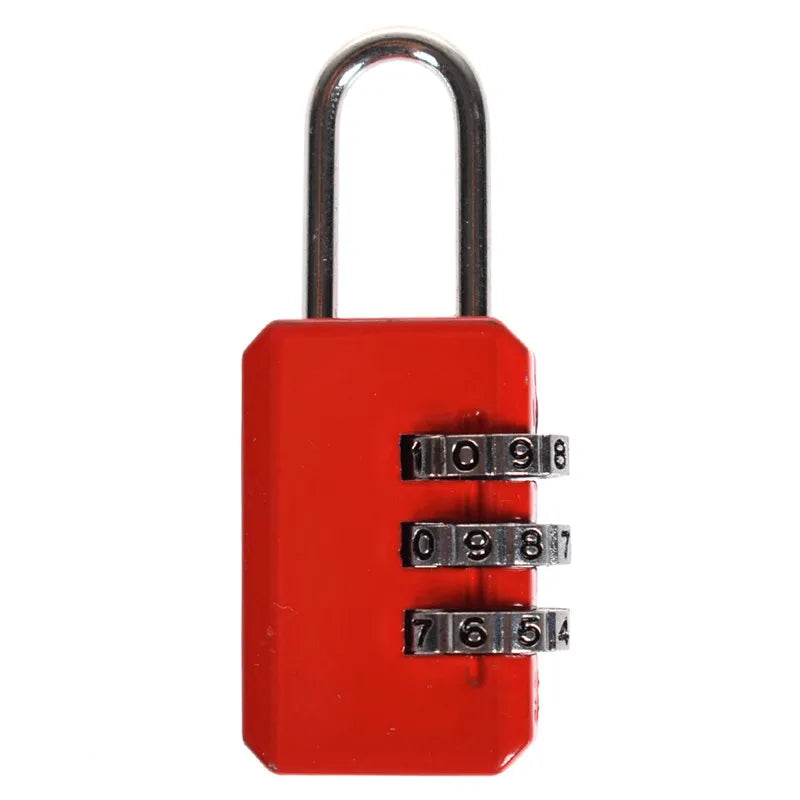 Cadenas à code 3 chiffres – Bagage et casier, 7 coloris – vue 4 | Chillvibes