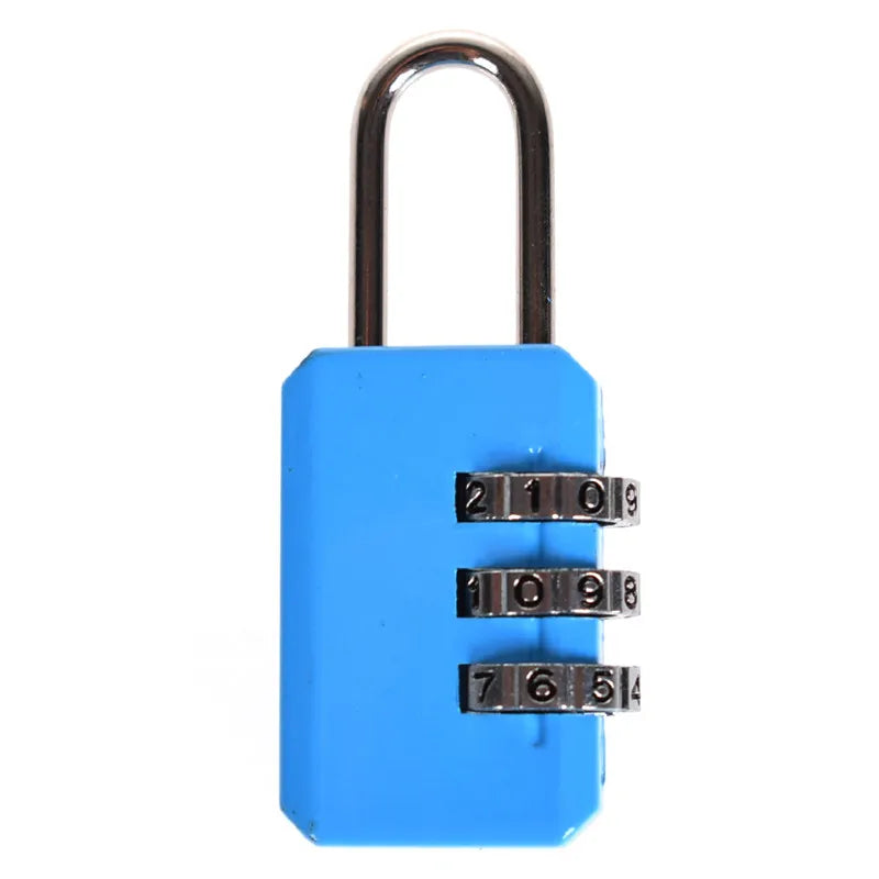 Cadenas à code 3 chiffres – Bagage et casier, 7 coloris – vue 5 | Chillvibes